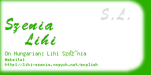 szenia lihi business card